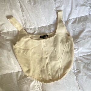 Banana Republic Corset Style Top — cropped